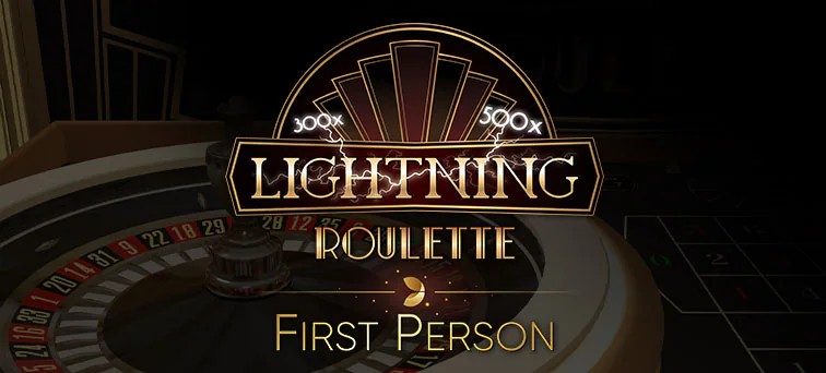 First Person Lightning Roulette slot visual from Evolution available on 5forum.biz